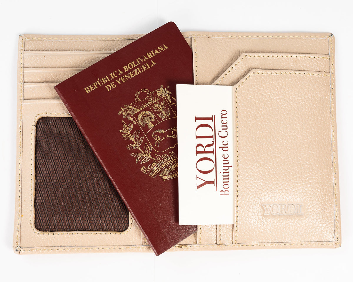 Porta Pasaporte | Beige