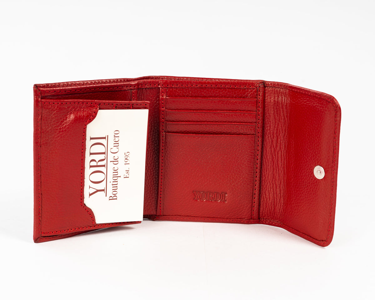 BILLETERA DE DAMA GÉNOVA (ROJO)