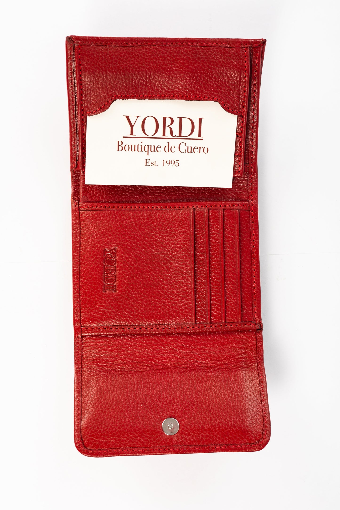 BILLETERA DE DAMA GÉNOVA (ROJO)