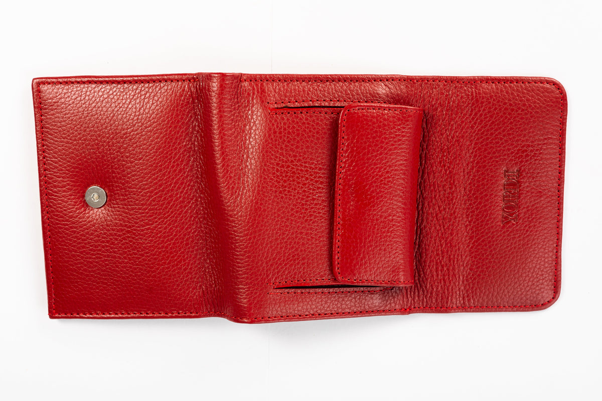 BILLETERA DE DAMA GÉNOVA (ROJO)