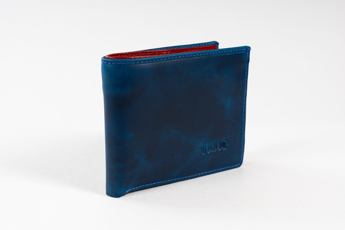 BILLETERA TOSCANA (AZUL/ROJO)