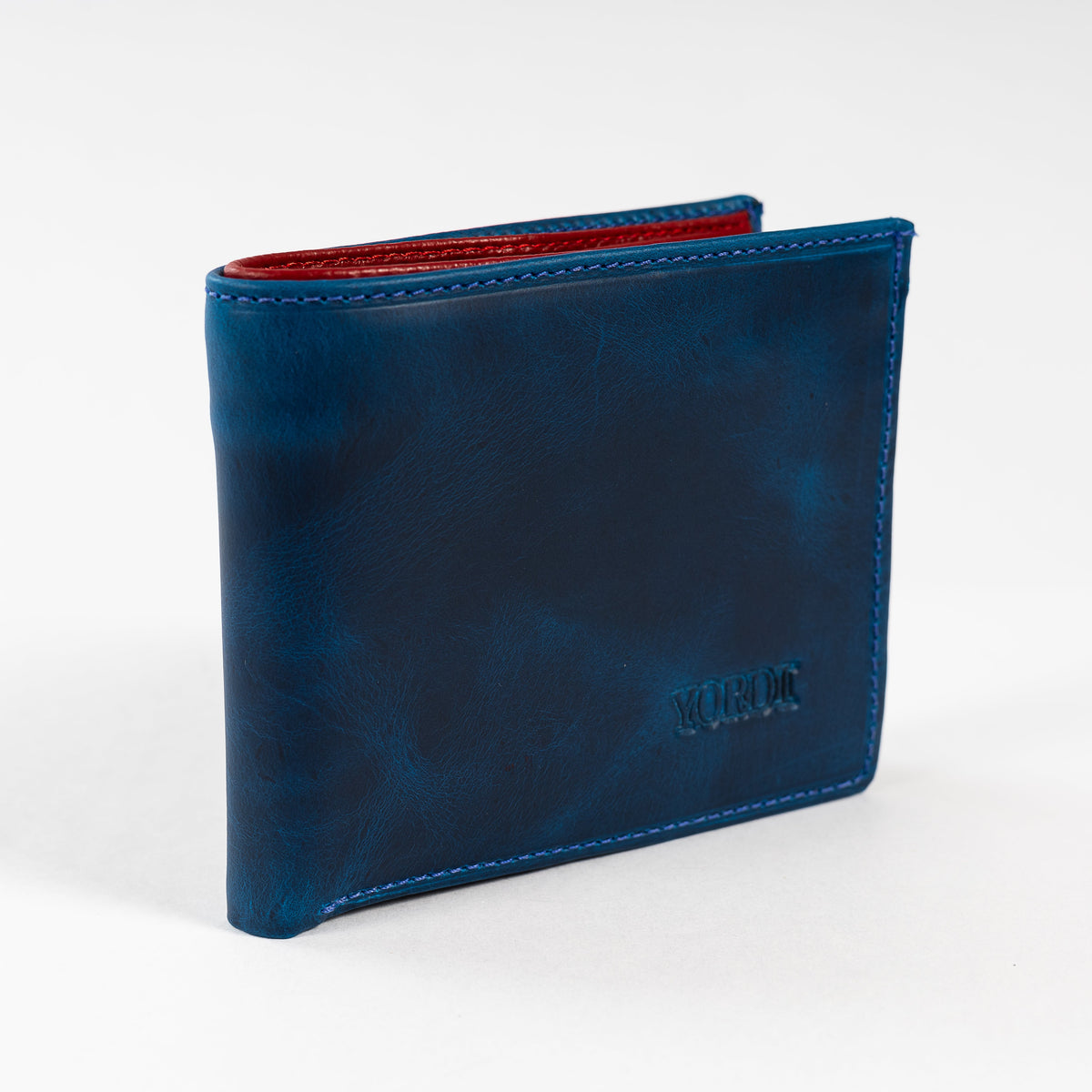 BILLETERA TOSCANA (AZUL/ROJO)