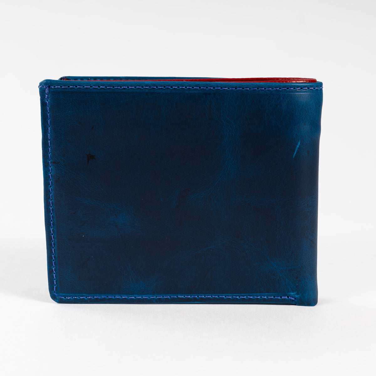 BILLETERA TOSCANA (AZUL/ROJO)