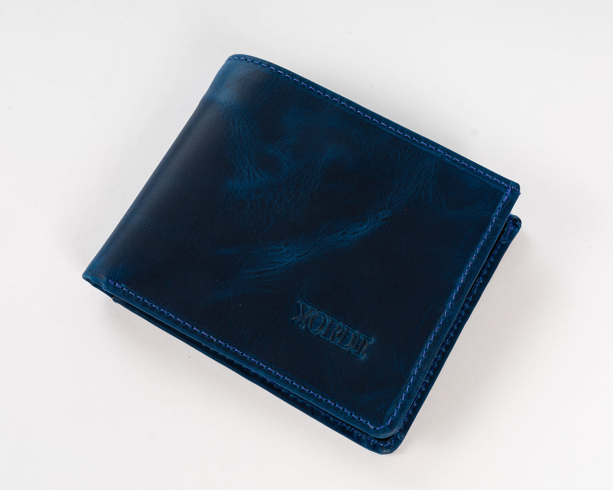 BILLETERA TOSCANA (AZUL/ROJO)