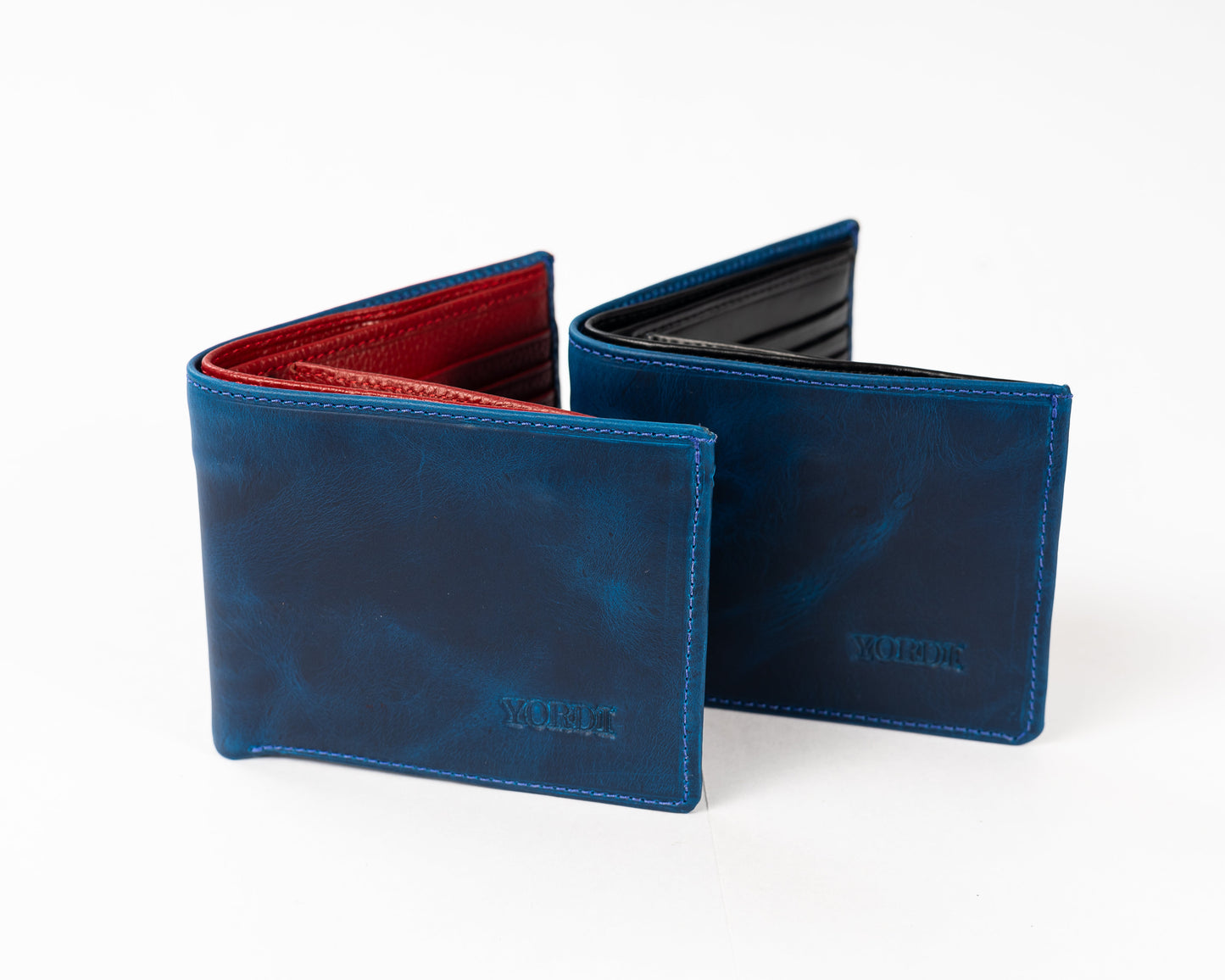 BILLETERA TOSCANA (AZUL/ROJO)