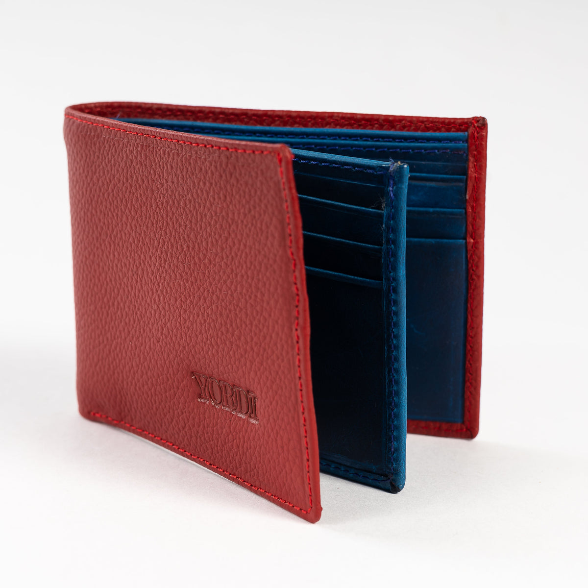 BILLETERA CALABRIA (ROJO/AZUL)