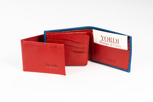 BILLETERA CERDEÑA (AZUL/ROJO)