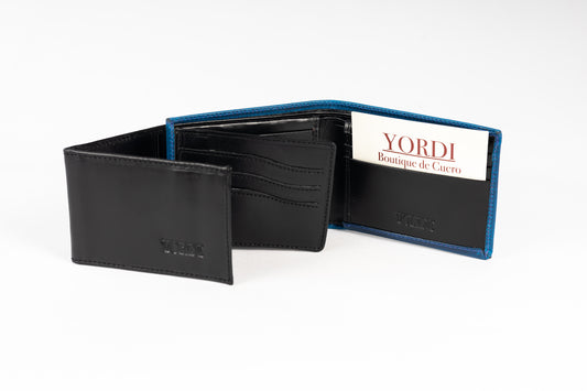 BILLETERA CERDEÑA (AZUL/NEGRO)