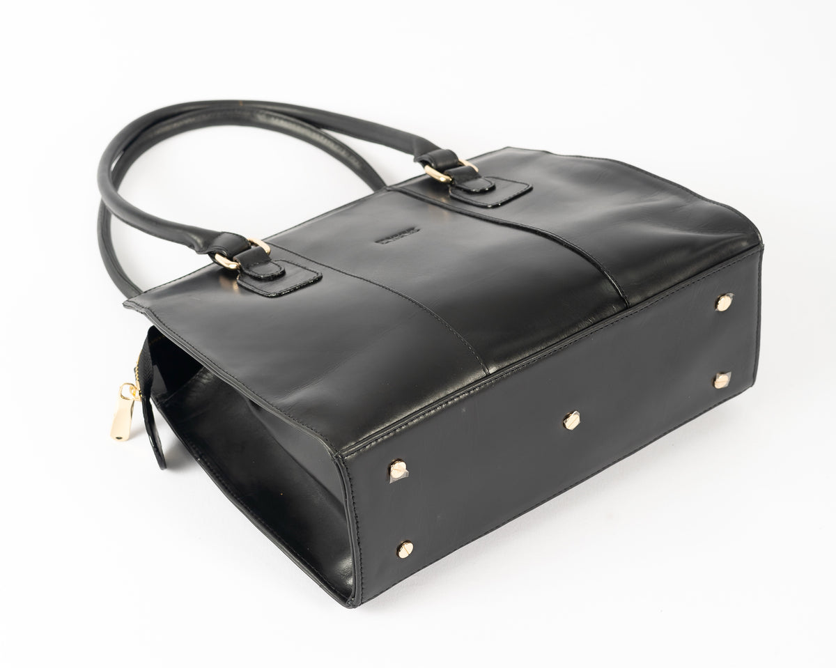 Cartera Élan | Negro Pátina