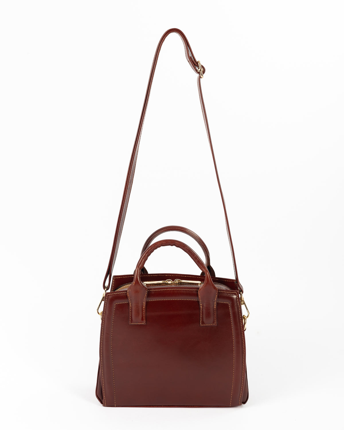 Cartera Mini Karin | Borgoña Pátina