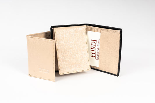 BILLETERA LAZIO (NEGRO/BEIGE)