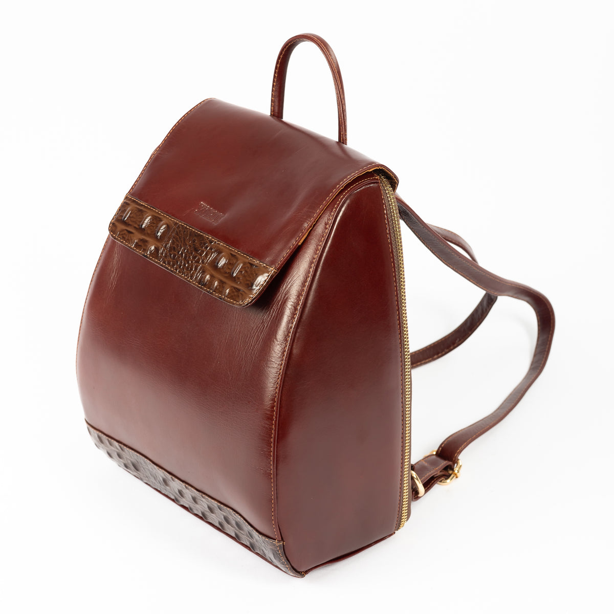 Morral Alessia — Borgoña Pátina / Cocodrilo