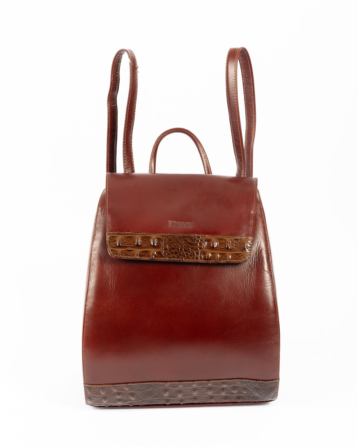 Morral Alessia — Borgoña Pátina / Cocodrilo