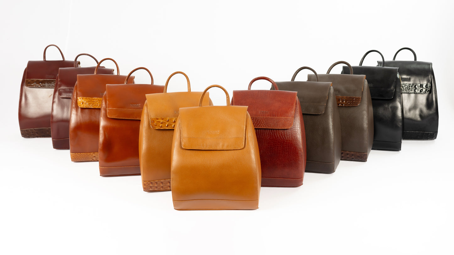 Morral Alessia — Borgoña Pátina / Cocodrilo