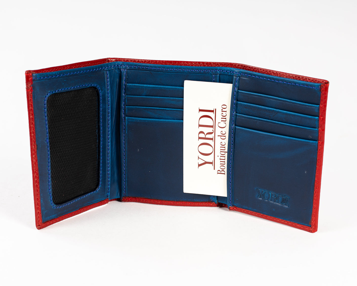 BILLETERA TRIPARTITA (ROJO/AZUL)