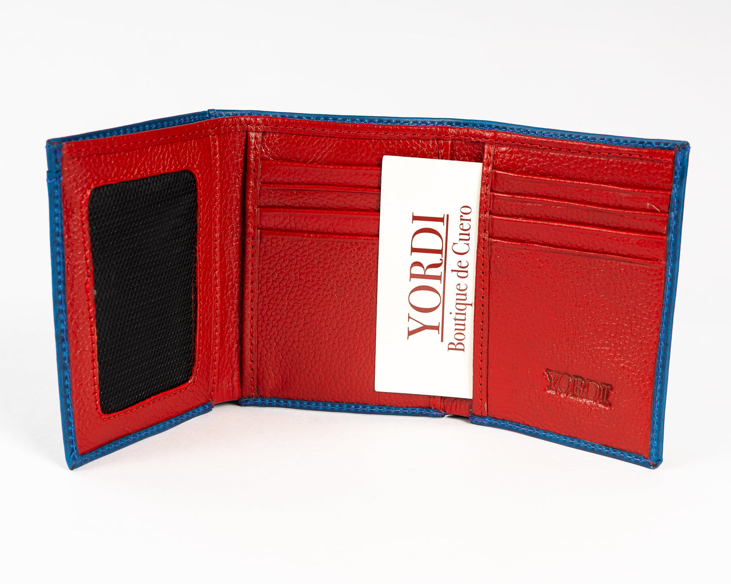 BILLETERA TRIPARTITA (AZUL/ROJO)