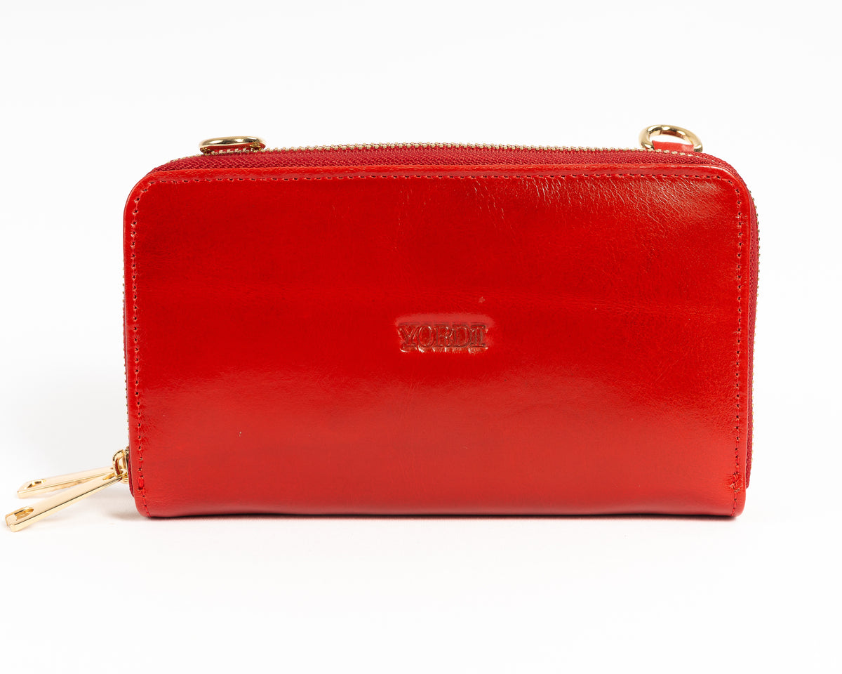 Billetera Manos Libres Bolonia — Rojo