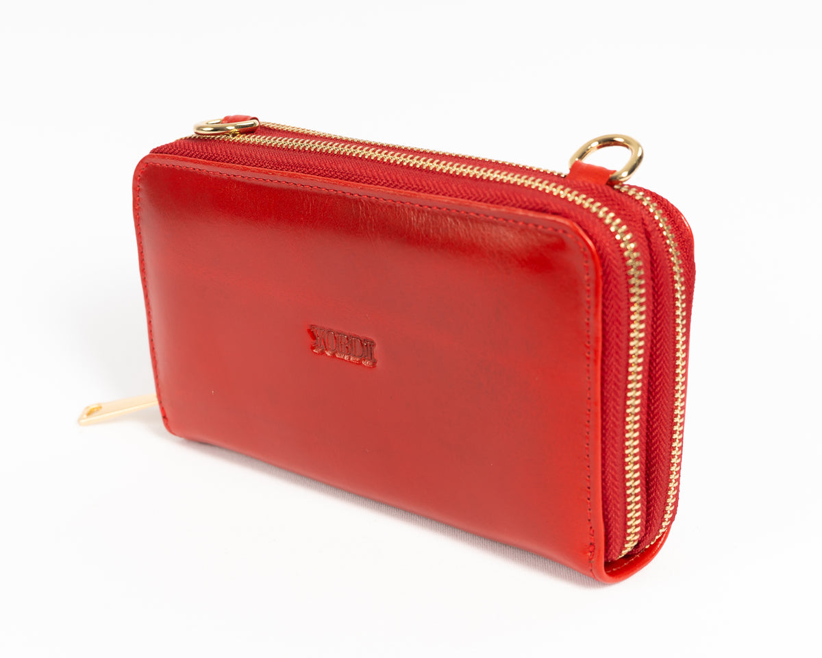 Billetera Manos Libres Bolonia — Rojo