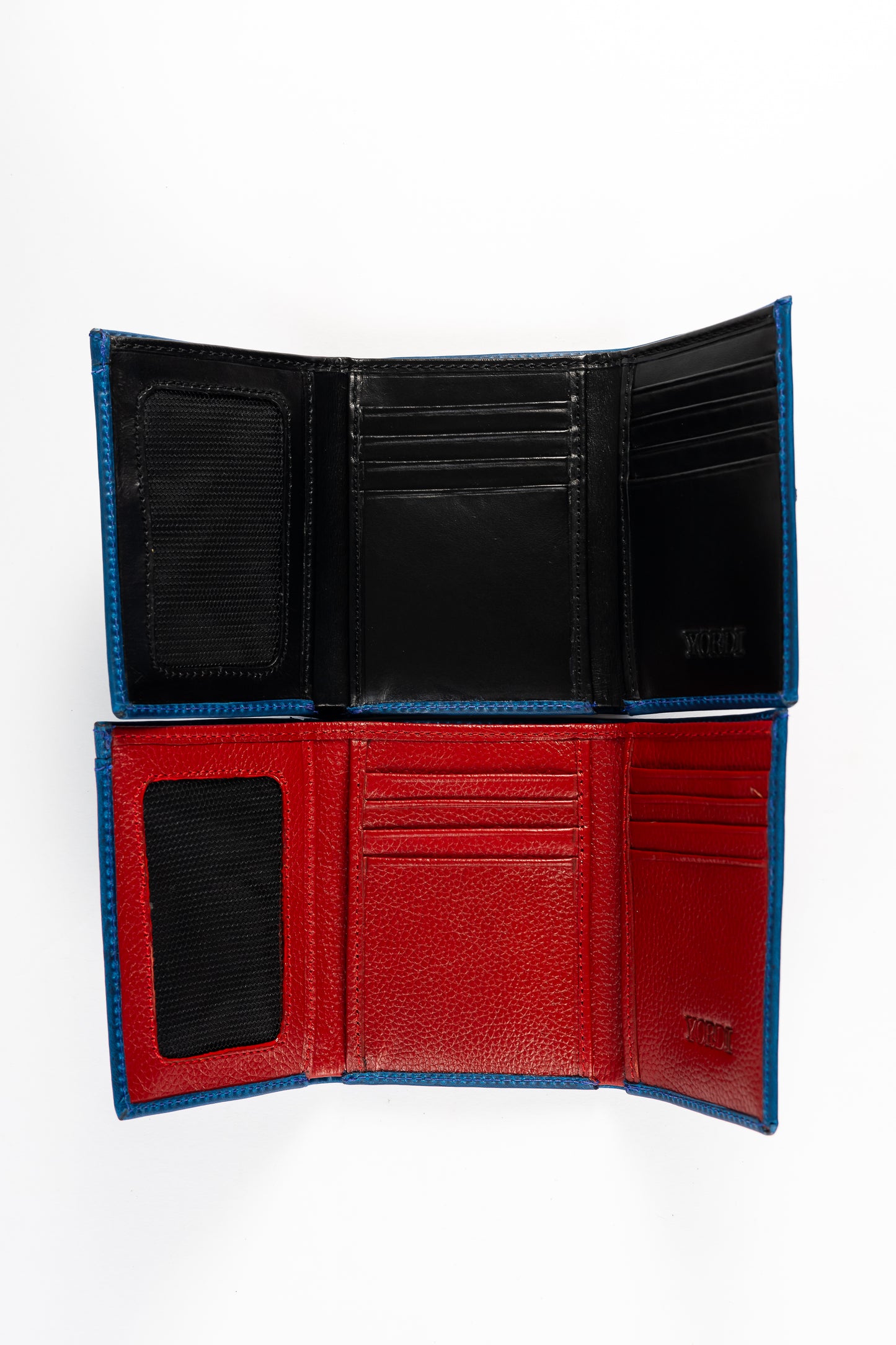 BILLETERA TRIPARTITA (AZUL/ROJO)