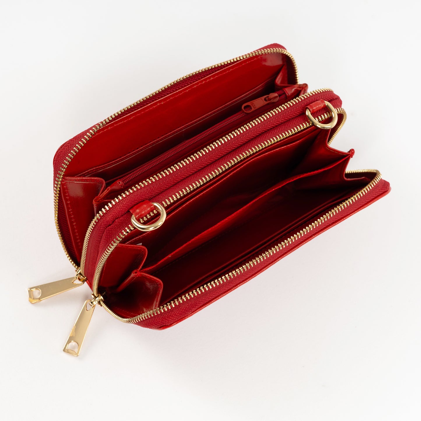 Billetera Manos Libres Bolonia — Rojo