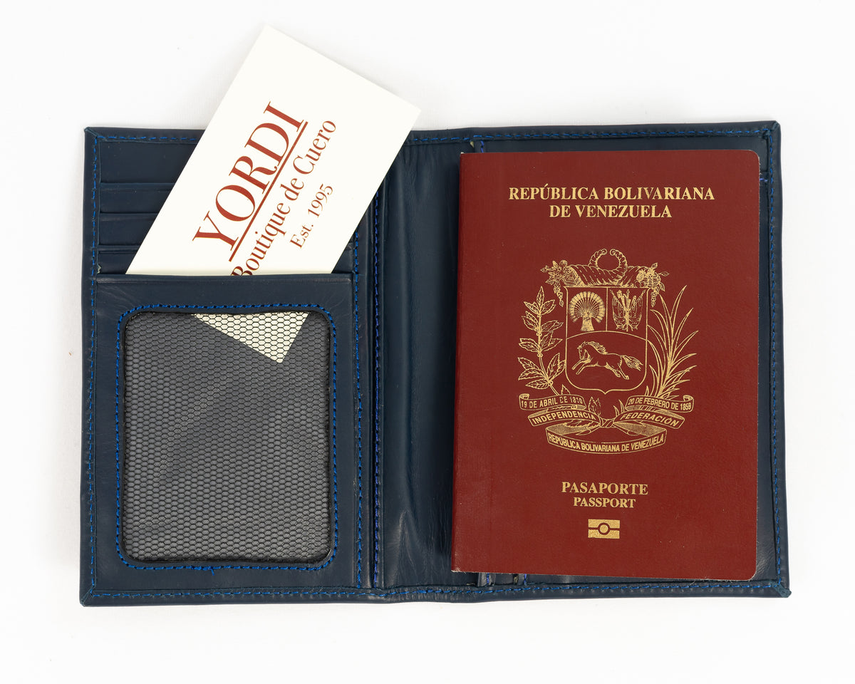 Porta Pasaporte | Azul Marino
