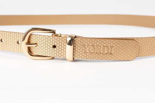 CINTURÓN DE DAMA UNIFAZ 28MM (ORO ROSA)