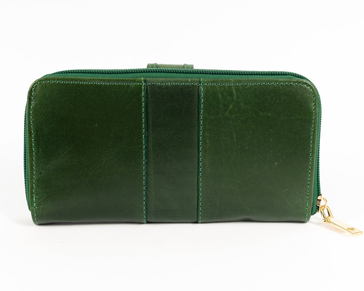 Billetera de Dama Nápoles | Verde Pátina