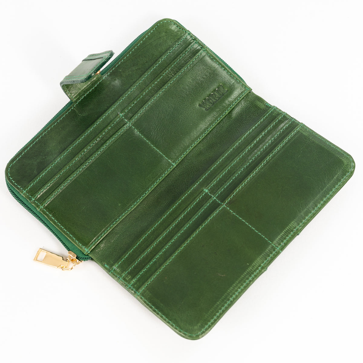 Billetera de Dama Nápoles | Verde Pátina