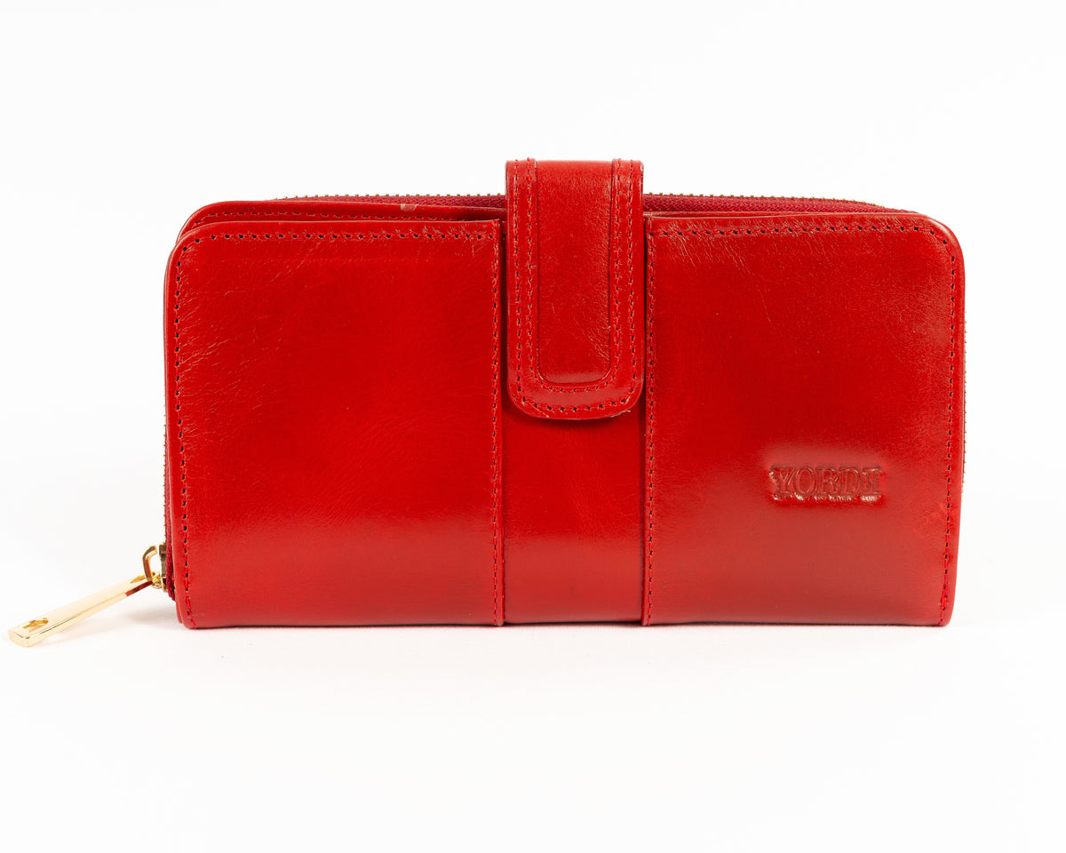 Billetera de Dama Nápoles | Rojo Pátina