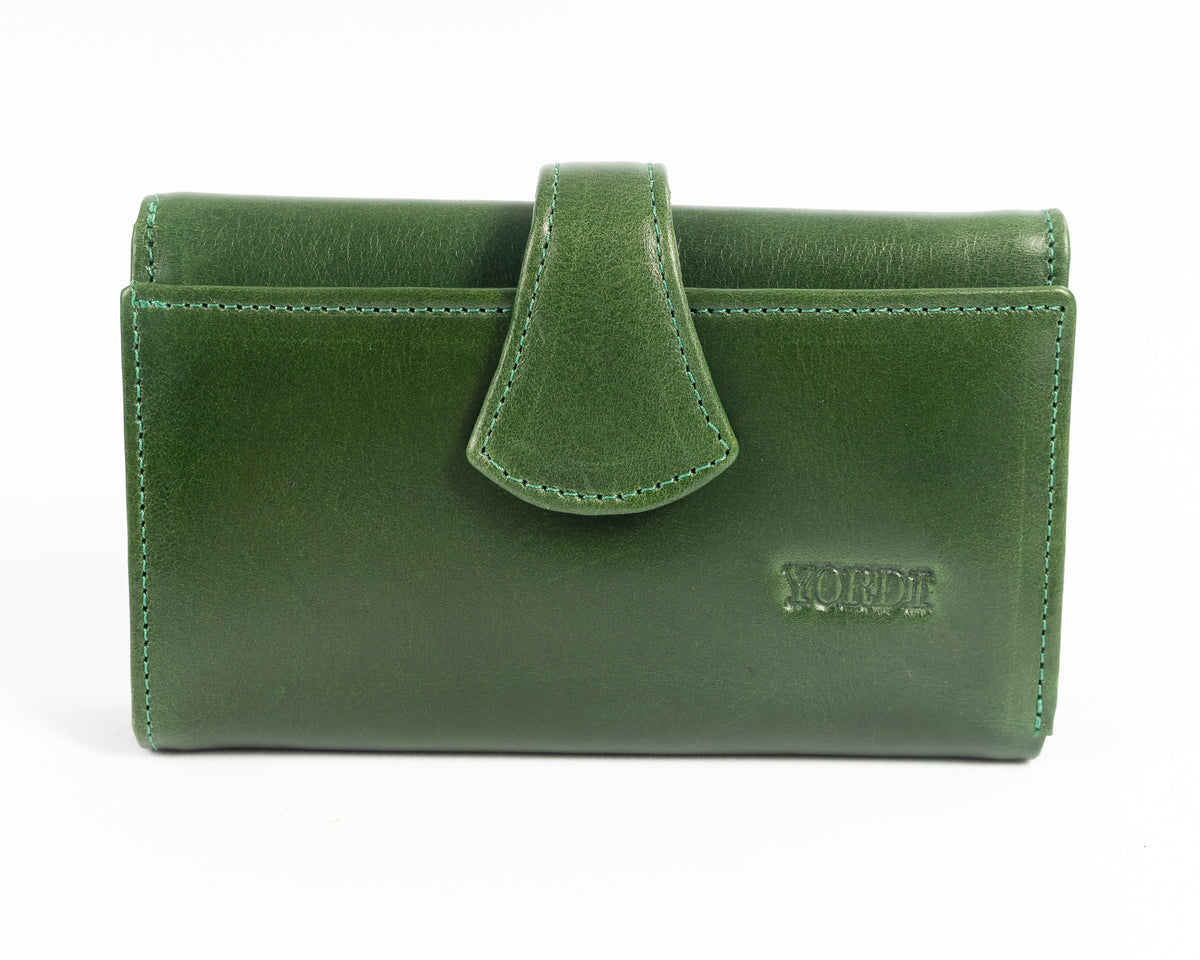 Billetera de Dama Padua | Verde Pátina
