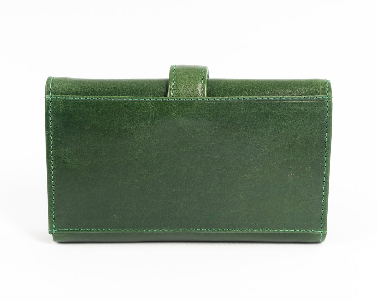 Billetera de Dama Padua | Verde Pátina