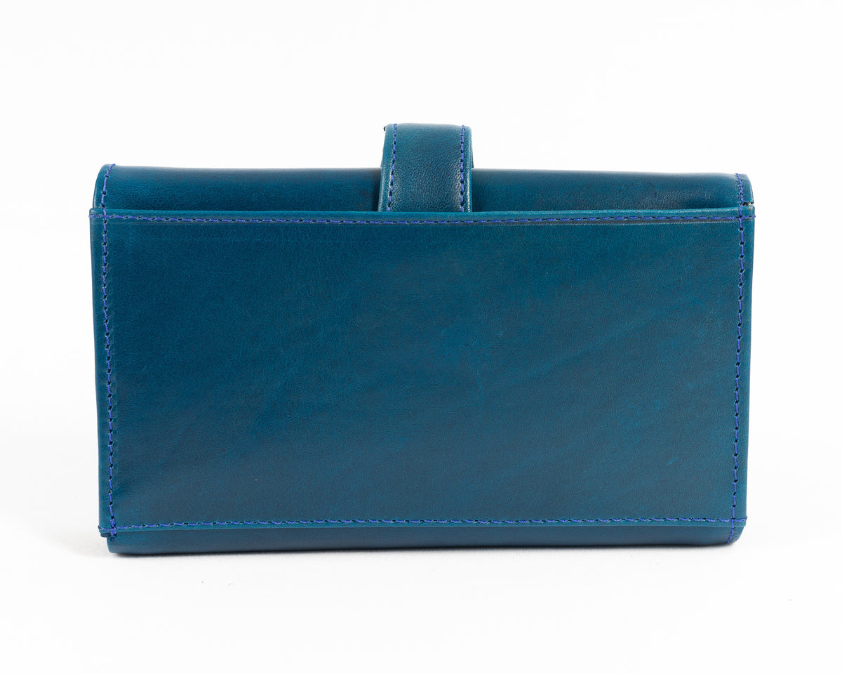 Billetera de Dama Padua | Azul Pátina