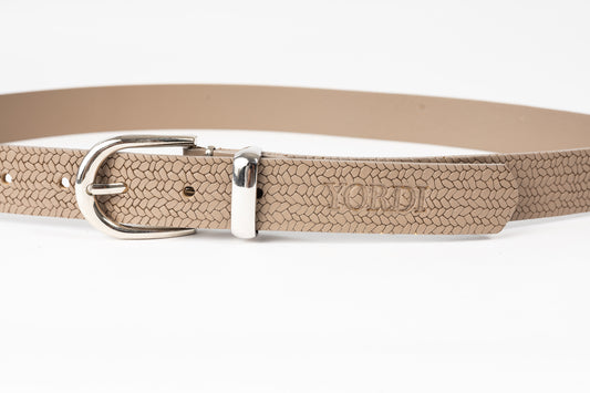 CINTURÓN DE DAMA UNIFAZ 28MM (BEIGE)