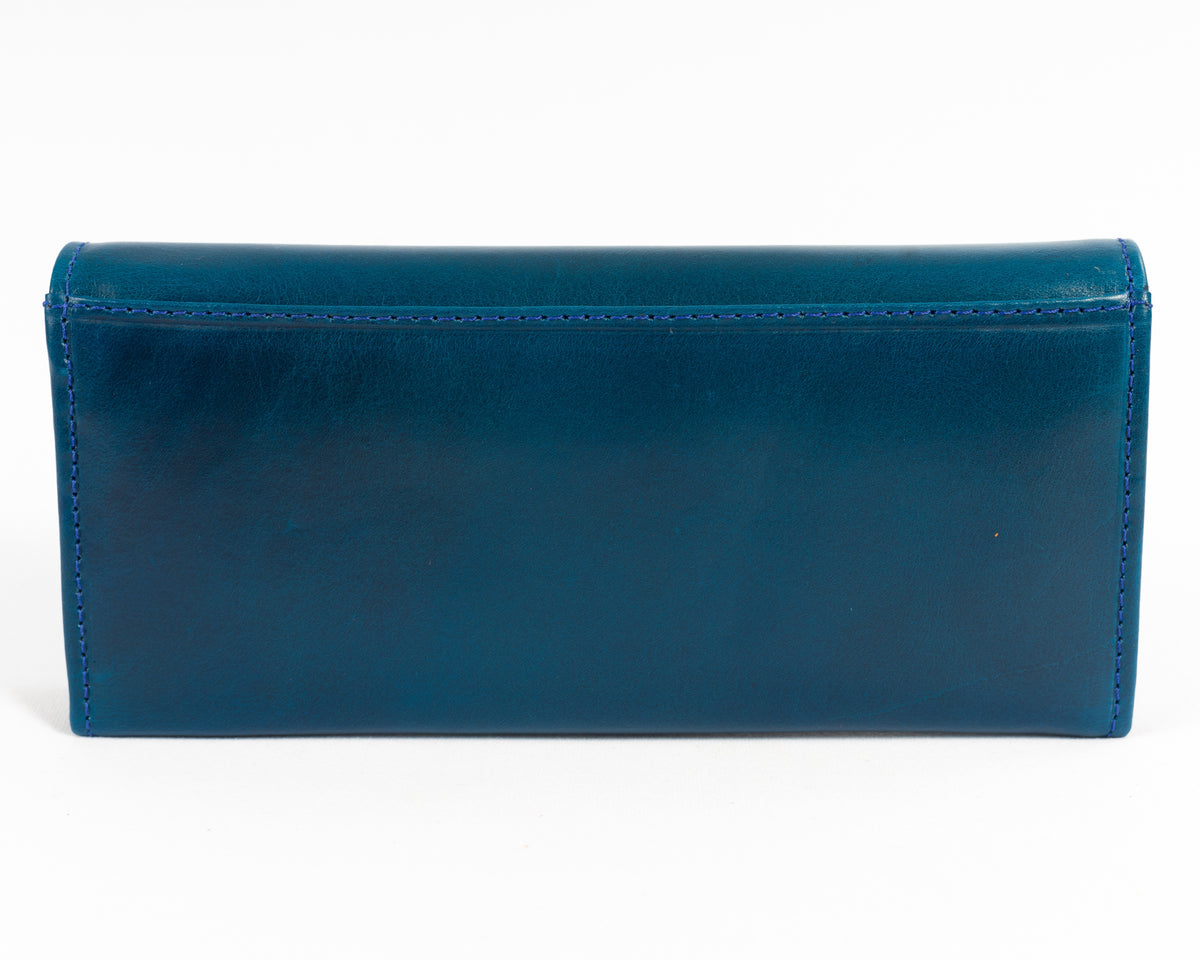 Billetera de Dama Milano | Azul Pátina