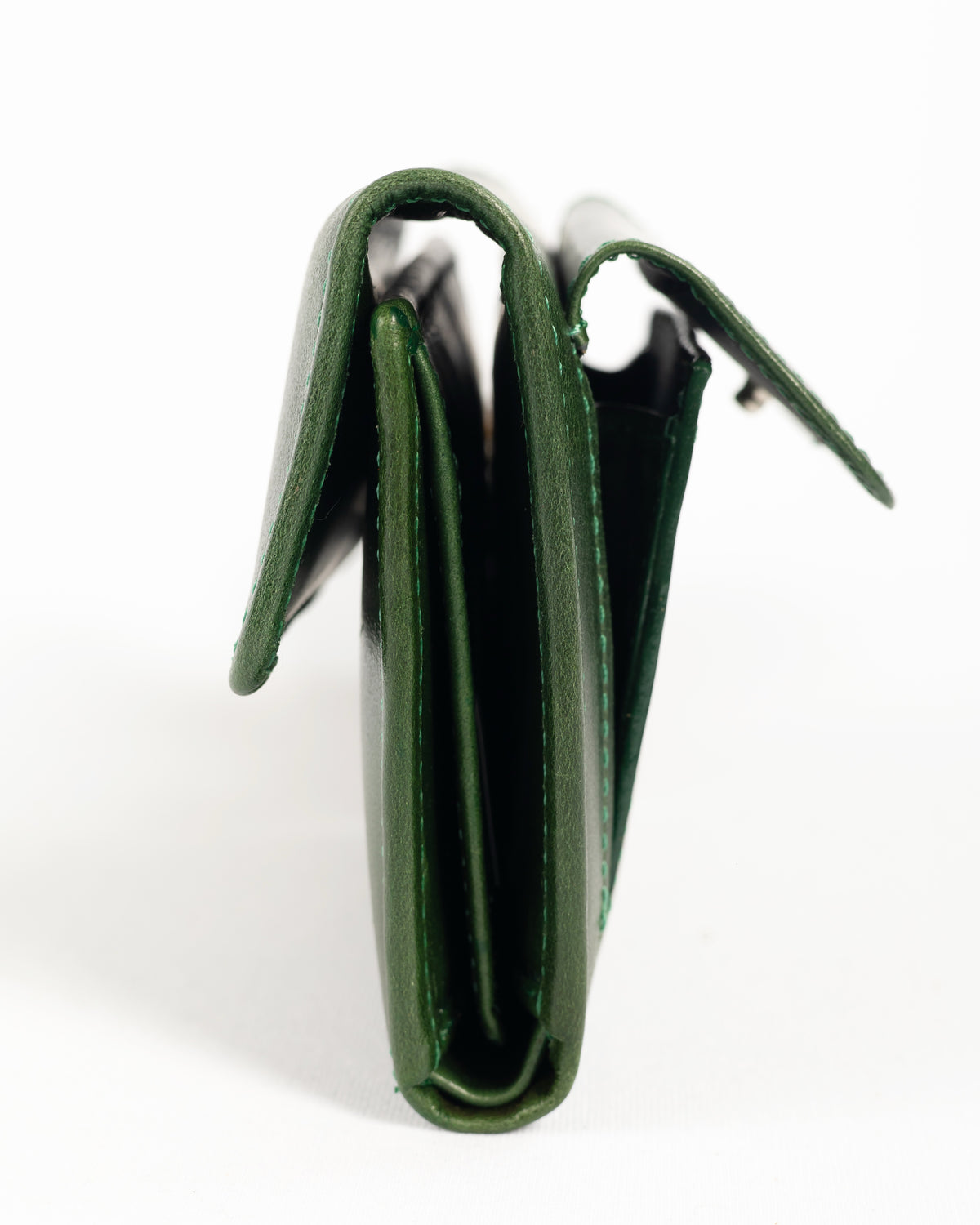 Billetera de Dama Génova | Verde Pátina