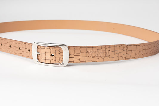 CINTURÓN DE DAMA UNIFAZ 28MM (BRONCE)