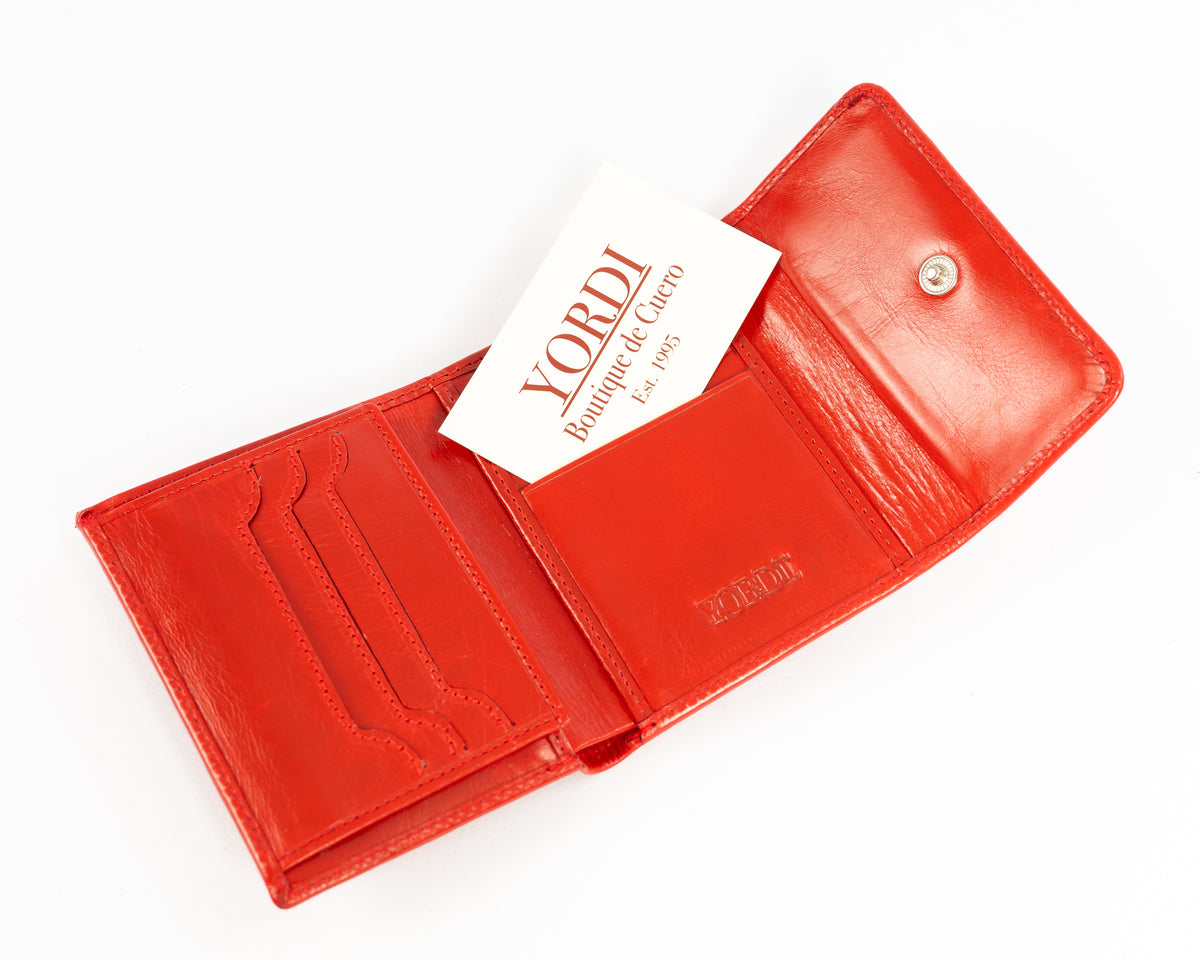 Billetera de Dama Génova | Rojo Pátina