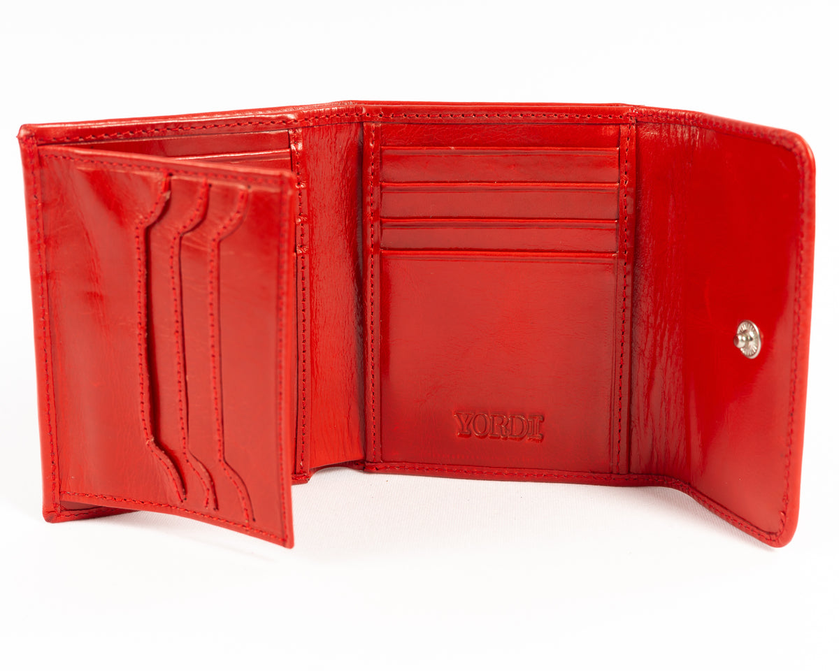 Billetera de Dama Génova | Rojo Pátina