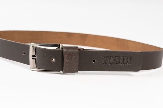 CINTURON UNIFAZ DE CABALLERO 27MM (CAFÉ)