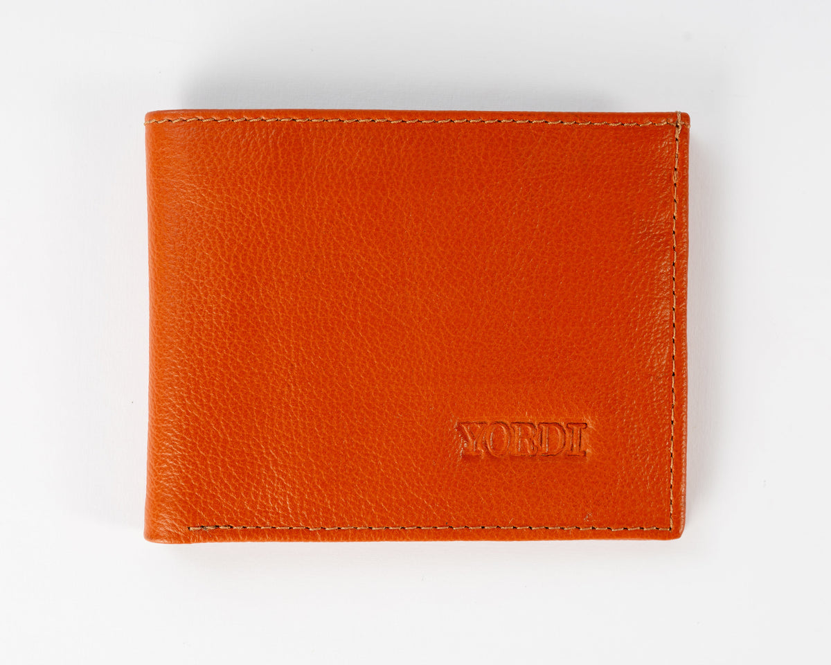 BILLETERA CLÁSICA (NARANJA/NEGRO)