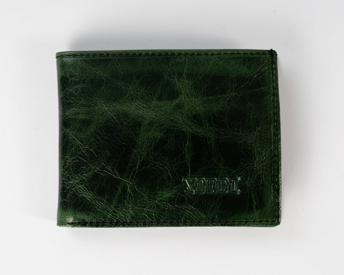 BILLETERA CLÁSICA (VERDE PINO/NEGRO)