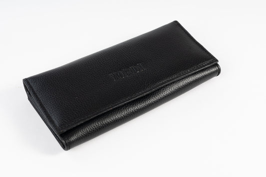 BILLETERA DE DAMA MILANO (NEGRO)