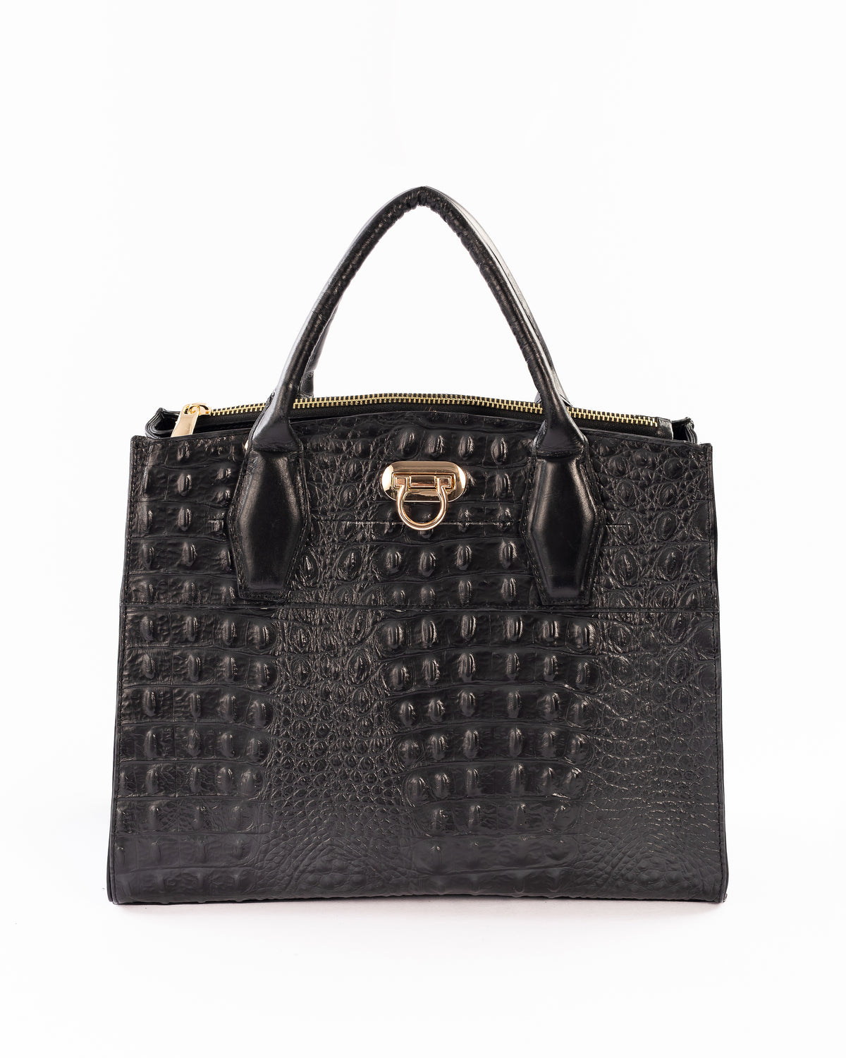 Cartera Louise | Cocodrilo Negro