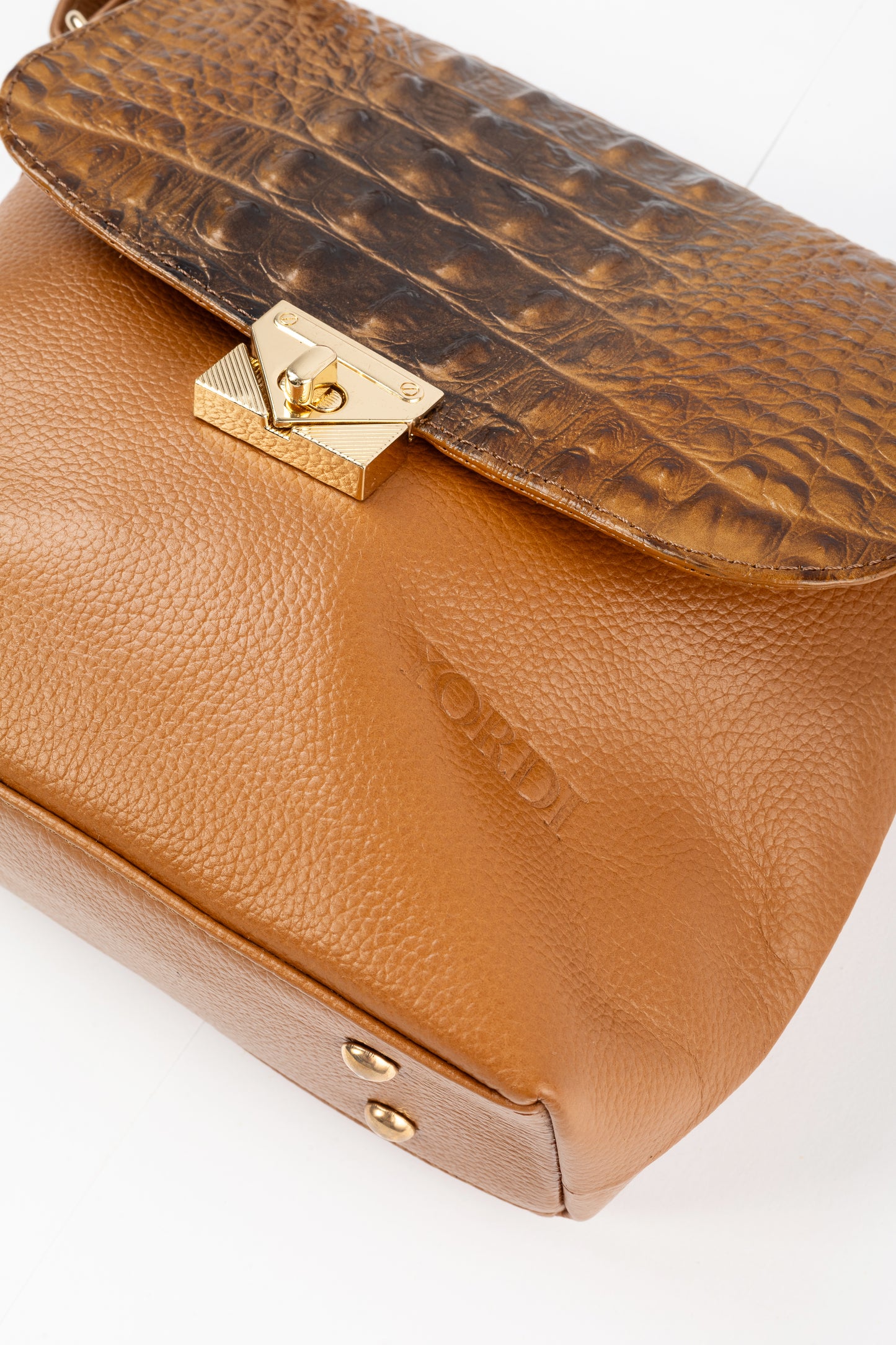 BANDOLERA TANINO COCODRILO (CAMEL)
