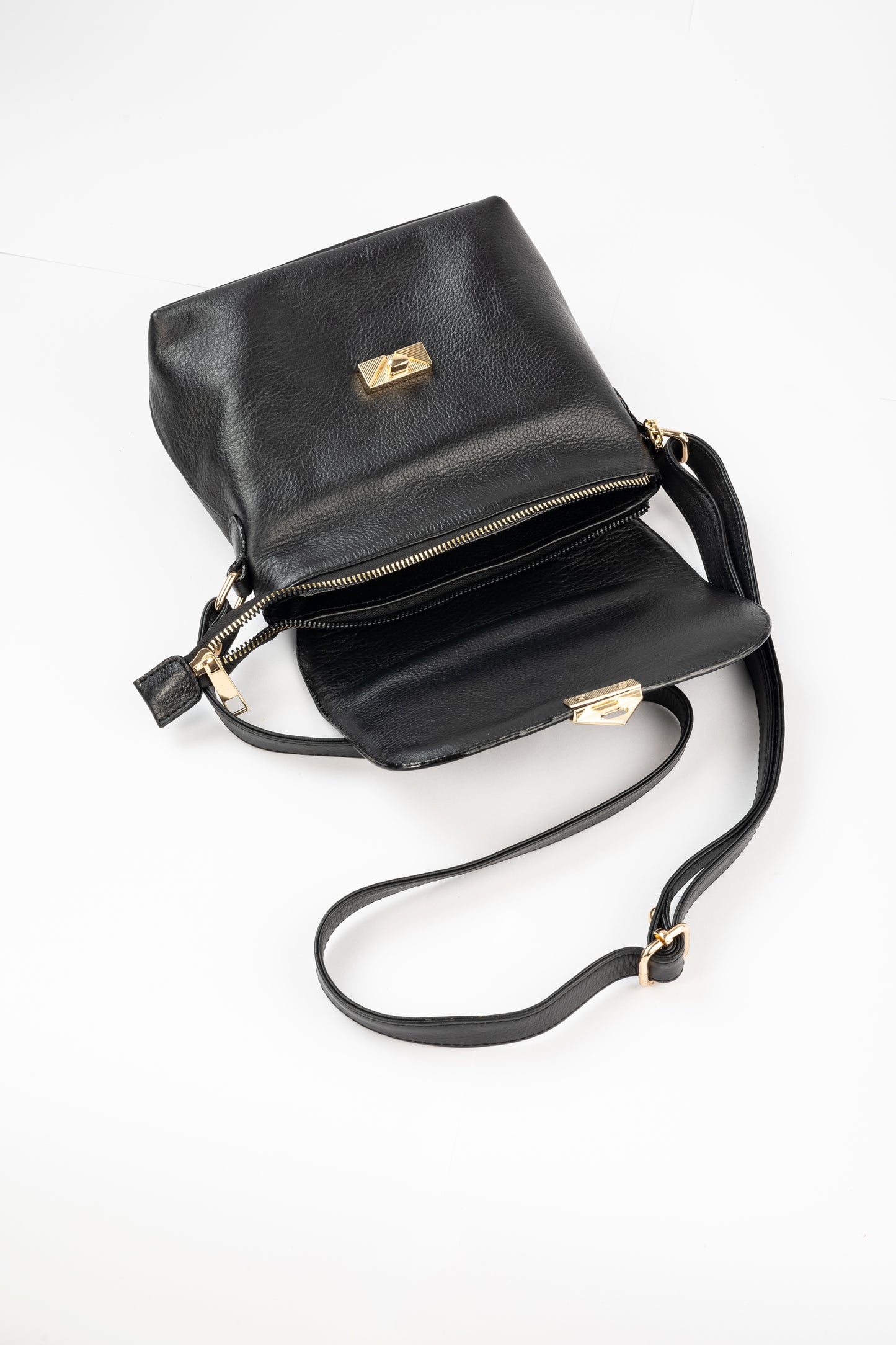 BANDOLERA TANINO COCODRILO (NEGRO)