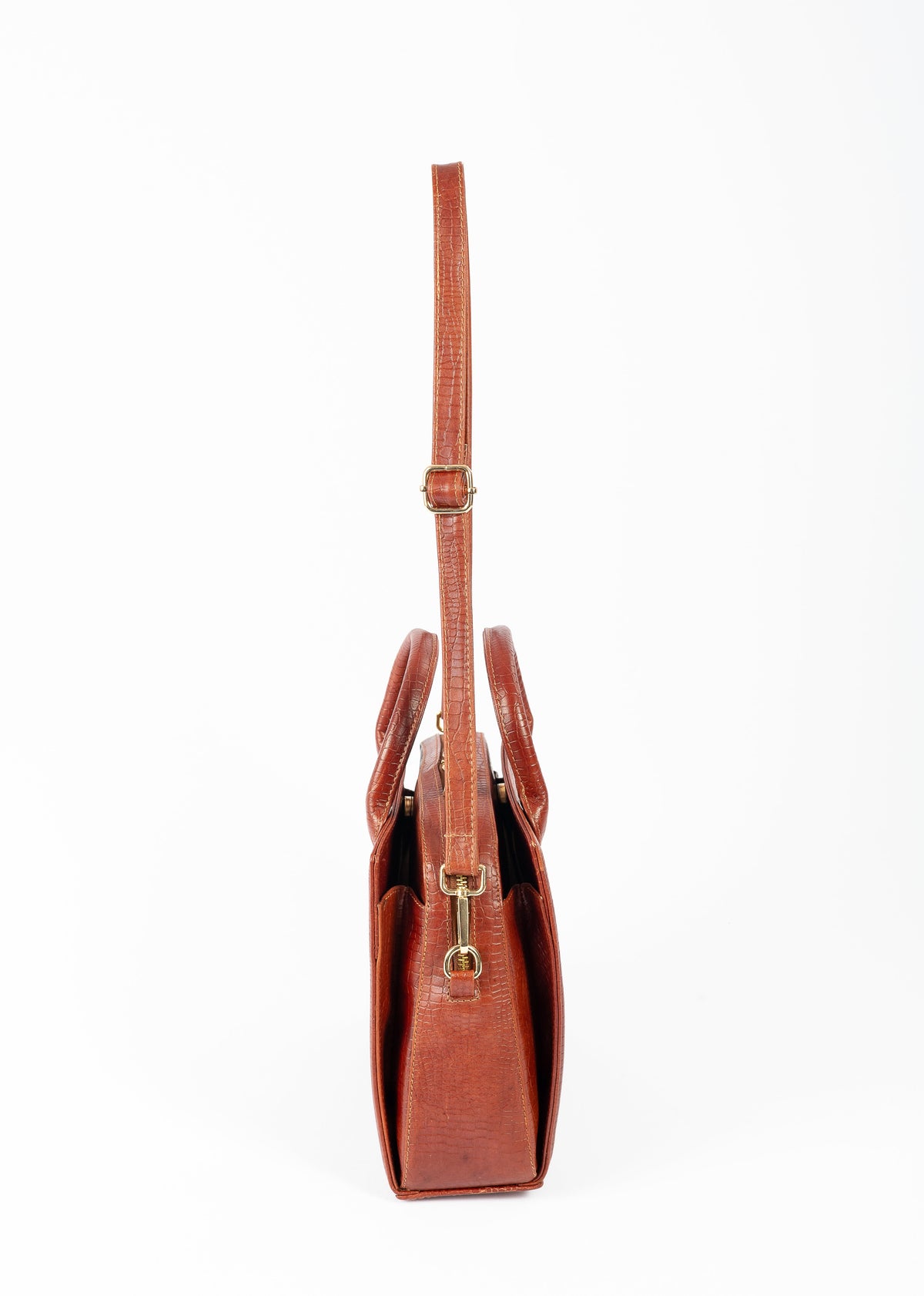 Cartera Karin | Borgoña Cocodrilo