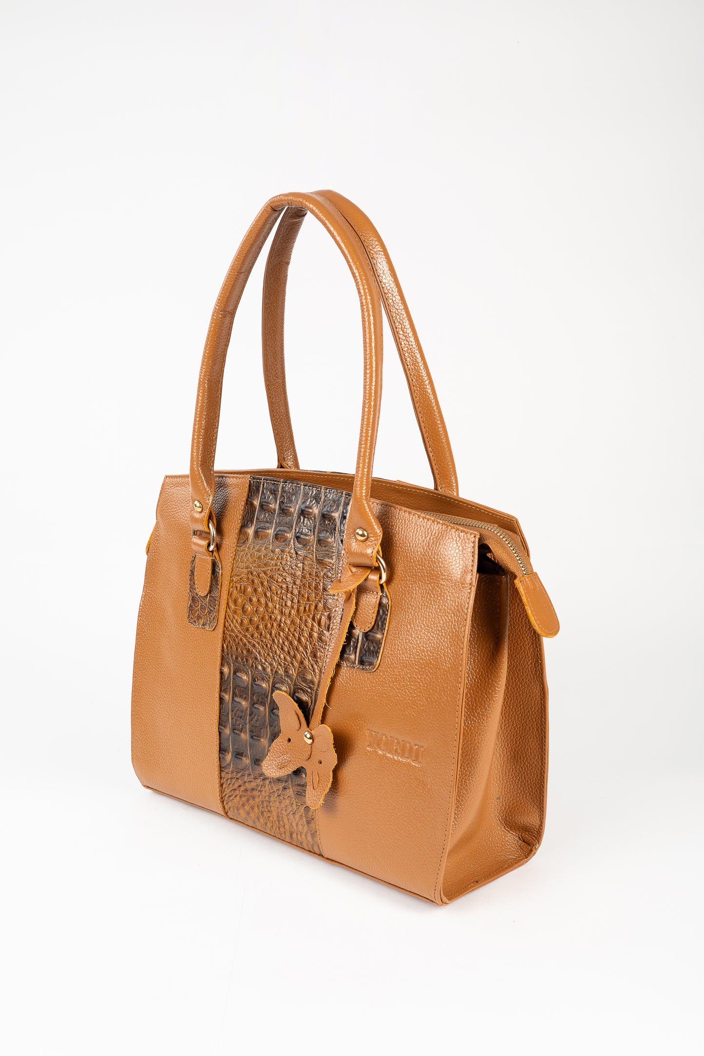 CARTERA ÉLAN COCODRILO (CAMEL)