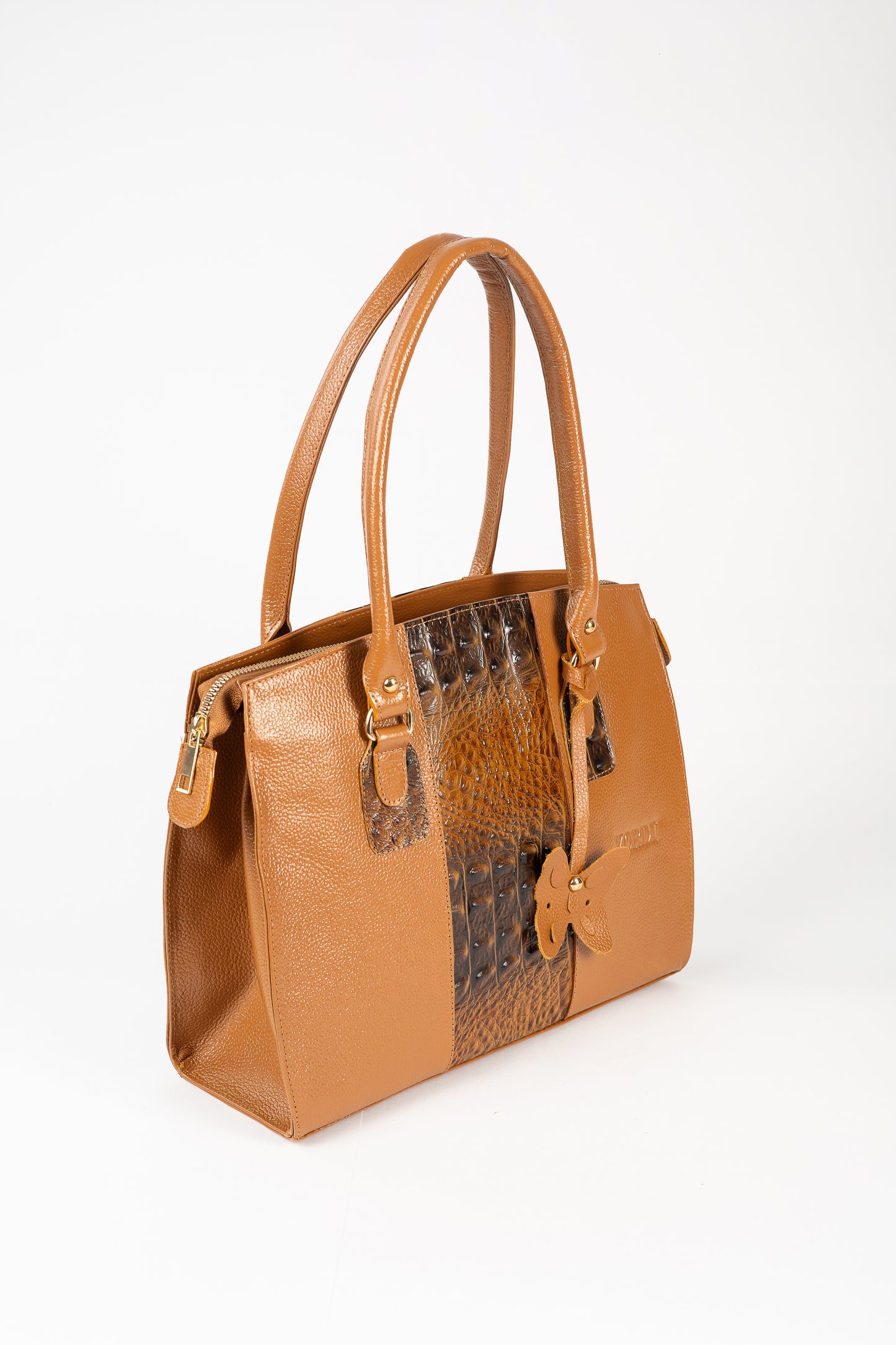 CARTERA ÉLAN COCODRILO (CAMEL)