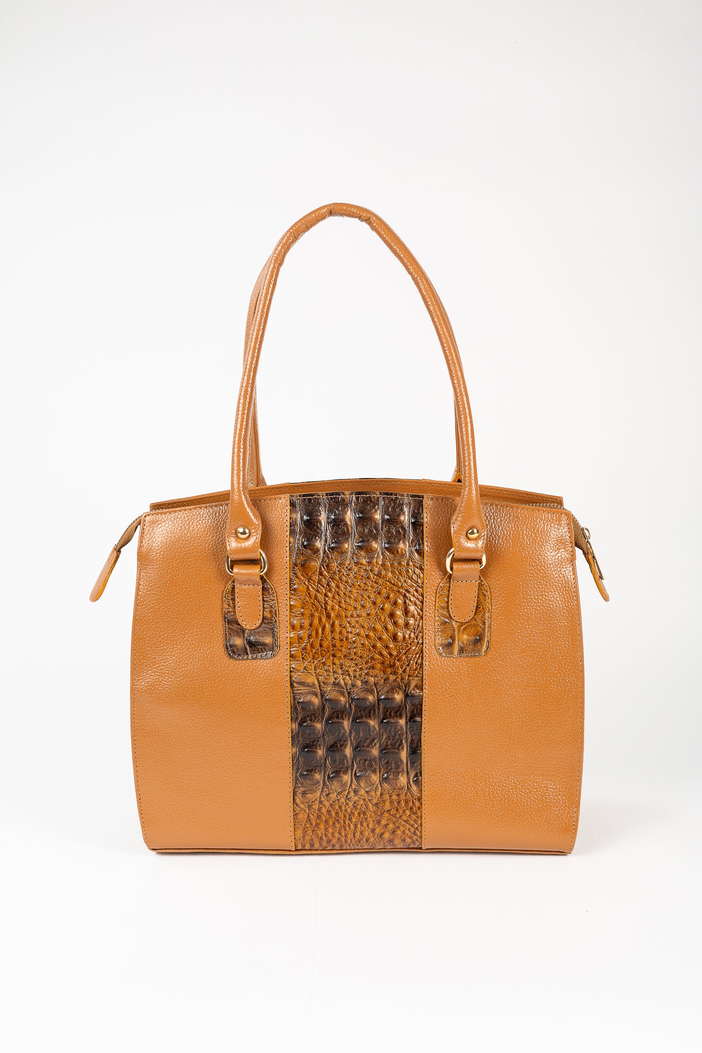 CARTERA ÉLAN COCODRILO (CAMEL)