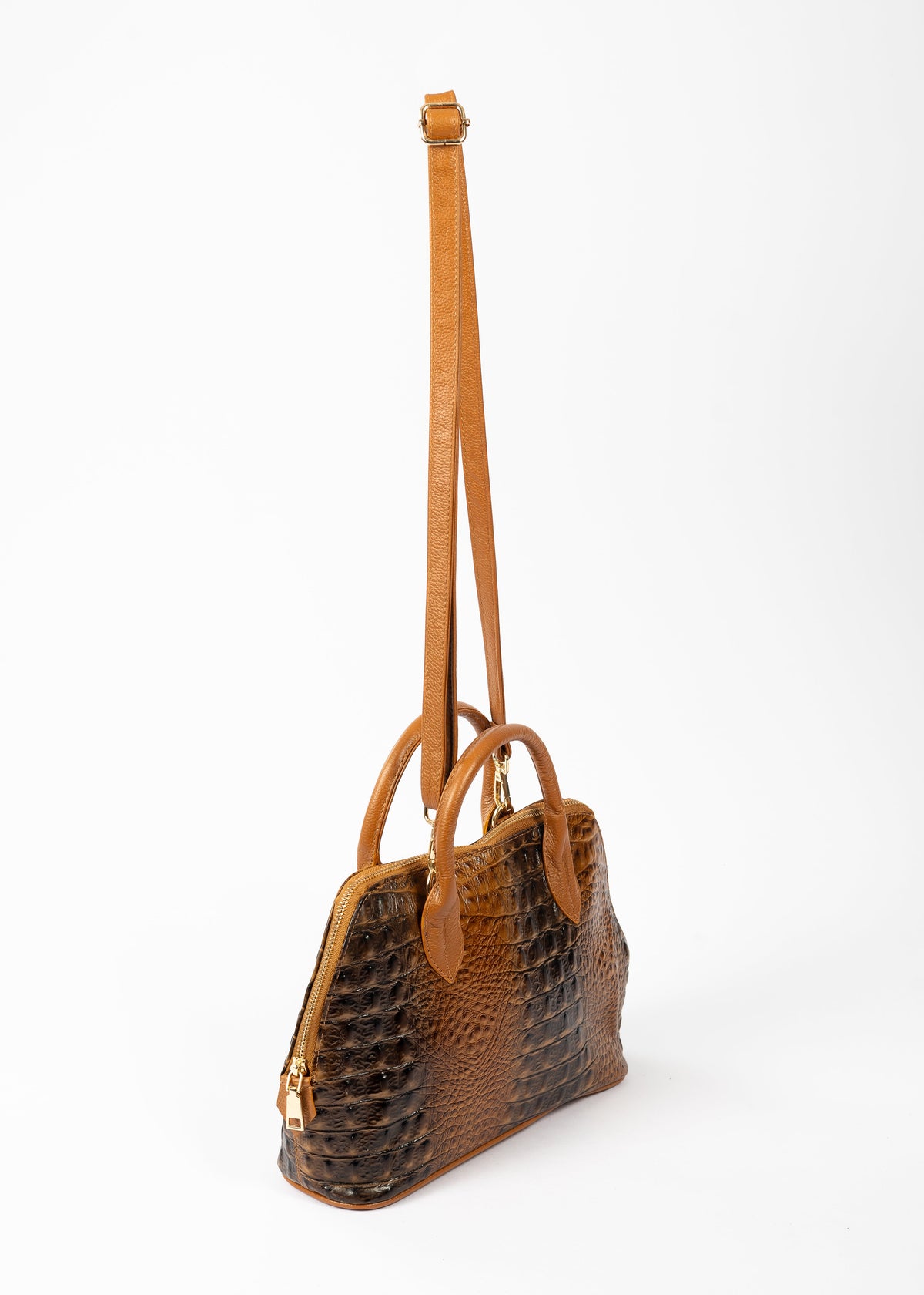 Cartera Paris | Cocodrilo Camel